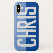 Coques Case-Mate iPhone Création de nom en gras. (Dos)