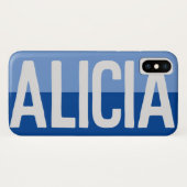 Coques Case-Mate iPhone Création de nom en gras. (Dos (Horizontal))