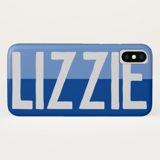 Coques Case-Mate iPhone Création de nom en gras. (Dos (Horizontal))