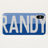 Coques Case-Mate iPhone Création de nom en gras. (Dos (Horizontal))