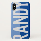 Coques Case-Mate iPhone Création de nom en gras. (Dos)