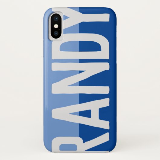 Coques Case-Mate iPhone Création de nom en gras. (Dos)