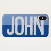 Coques Case-Mate iPhone Création de nom en gras. (Dos (Horizontal))