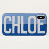 Coques Case-Mate iPhone Création de nom en gras. (Dos (Horizontal))
