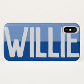 Coques Case-Mate iPhone Création de nom en gras. (Dos (Horizontal))