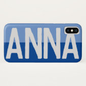 Coques Case-Mate iPhone Création de nom en gras. (Dos (Horizontal))