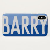 Coques Case-Mate iPhone Création de nom en gras. (Dos (Horizontal))