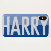 Coques Case-Mate iPhone Création de nom en gras. (Dos (Horizontal))