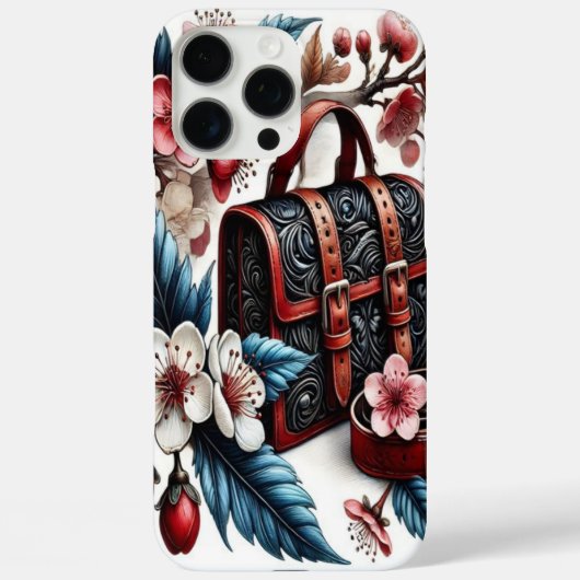 Coques Case-Mate iPhone Création élégante de fleurs de cerises (Verso)