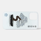 Coques Case-Mate iPhone Création graphique de bonsaï fleuri asiatique (Verso (horizontal))
