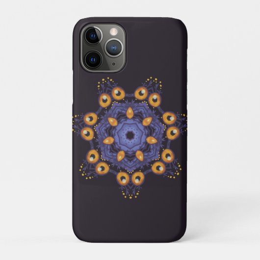 Coques Case-Mate iPhone Créature de Halloween Art de Monstre de Mandala Mi (Dos)