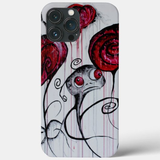 Coques Case-Mate iPhone Créature mignonne et Déplaisante Goth lunaire Horr (Verso)