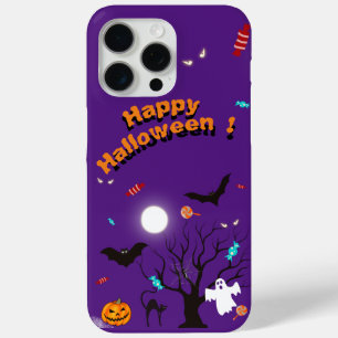 Coque iPhone 15 Pro Max Créatures et bonbons d'Halloween