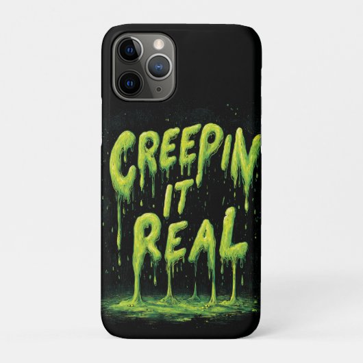 Coques Case-Mate iPhone "Creepin it Real", humoristique typographie mince (Dos)