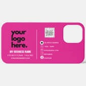 Coques Case-Mate iPhone Créer son propre logo Carte de visite CERISE PINK  (Retour (horizontal))