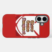 Coques Case-Mate iPhone Créer votre propre rouge montrer un certain respec (Verso (horizontal))