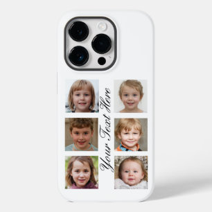 Coque Pour iPhone 14 Pro Créez vos 6 photos de famille