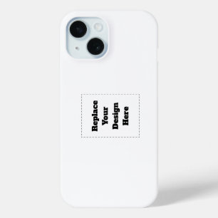 Coque Pour iPhone 15 Créez votre propre blanc
