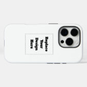 Coques Case-Mate iPhone Créez votre propre blanc (Verso (horizontal))