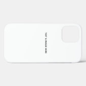 Coques Case-Mate iPhone Créez votre propre blanc (Verso (horizontal))