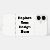 Coques Case-Mate iPhone Créez votre propre blanc  (Verso (horizontal))