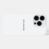 Coques Case-Mate iPhone Créez votre propre blanc (Verso (horizontal))