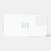 Coques Case-Mate iPhone Créez votre propre blanc  (Verso (horizontal))