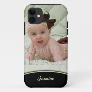 Coque iPhone 11 Créez votre propre bord iPhone5 de vert de photo