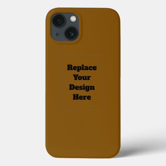 Coques Case-Mate iPhone Créez Votre Propre Brun (Verso)