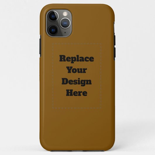Coques Case-Mate iPhone Créez Votre Propre Brun (Dos)