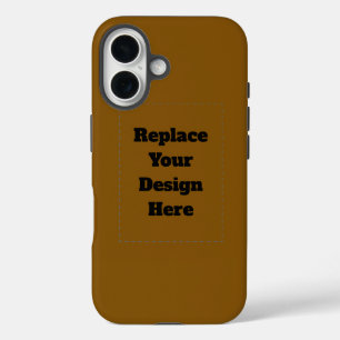 Coques iPhone 16 Créez Votre Propre Brun