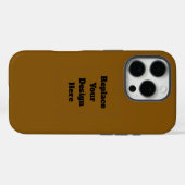 Coques Case-Mate iPhone Créez Votre Propre Brun (Verso (horizontal))