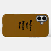 Coques Case-Mate iPhone Créez Votre Propre Brun (Verso (horizontal))
