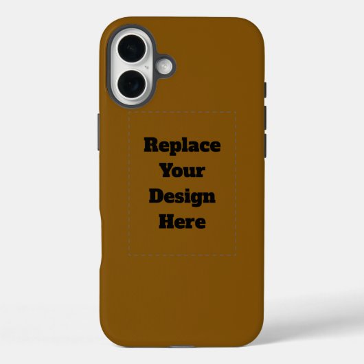 Coques Case-Mate iPhone Créez Votre Propre Brun (Verso)