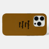 Coques Case-Mate iPhone Créez Votre Propre Brun (Verso (horizontal))