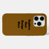 Coques Case-Mate iPhone Créez Votre Propre Brun (Verso (horizontal))