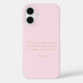 Coques Case-Mate iPhone Créez Votre Propre Citation (Verso)