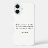 Coques Case-Mate iPhone Créez Votre Propre Citation (Verso)
