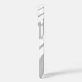 Coques Case-Mate iPhone Créez Votre Propre Cool Chic Moderne Blanc Et Gris (Verso / Gauche)