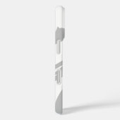 Coques Case-Mate iPhone Créez Votre Propre Cool Chic Moderne Blanc Et Gris (Verso / Droite)