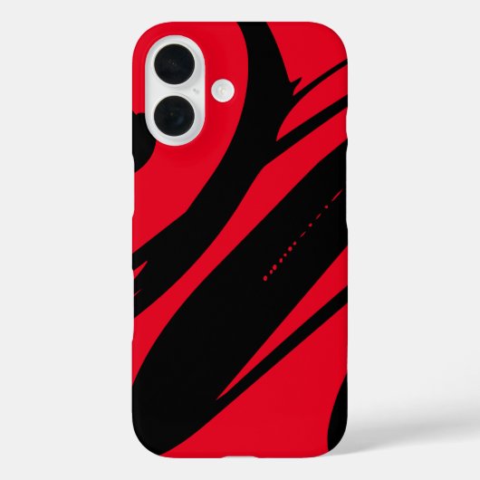 Coques Case-Mate iPhone Créez Votre Propre Cool Rouge Et Noir (Verso)
