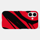 Coques Case-Mate iPhone Créez Votre Propre Cool Rouge Et Noir (Verso (horizontal))