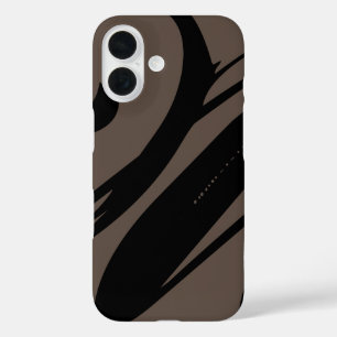 Coques iPhone 16 Créez Votre Propre Design Moderne Brown Et Noir