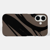Coques Case-Mate iPhone Créez Votre Propre Design Moderne Brown Et Noir (Verso (horizontal))
