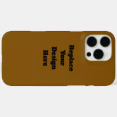 Coques Case-Mate iPhone Créez votre propre marron (Verso (horizontal))