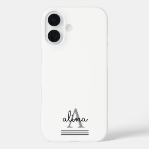 Coques iPhone 16 Créez votre propre monogramme personnalisé