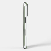 Coques Case-Mate iPhone Créez votre propre Motif à rayures blanches Sage G (Verso / Droite)