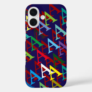 Coques iPhone 16 créez votre propre motif initial nommé