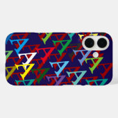 Coques Case-Mate iPhone Créez votre propre nom motif initial (Verso (horizontal))