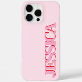 Coques Case-Mate iPhone Créez votre propre nom rose Monogramme (Verso)